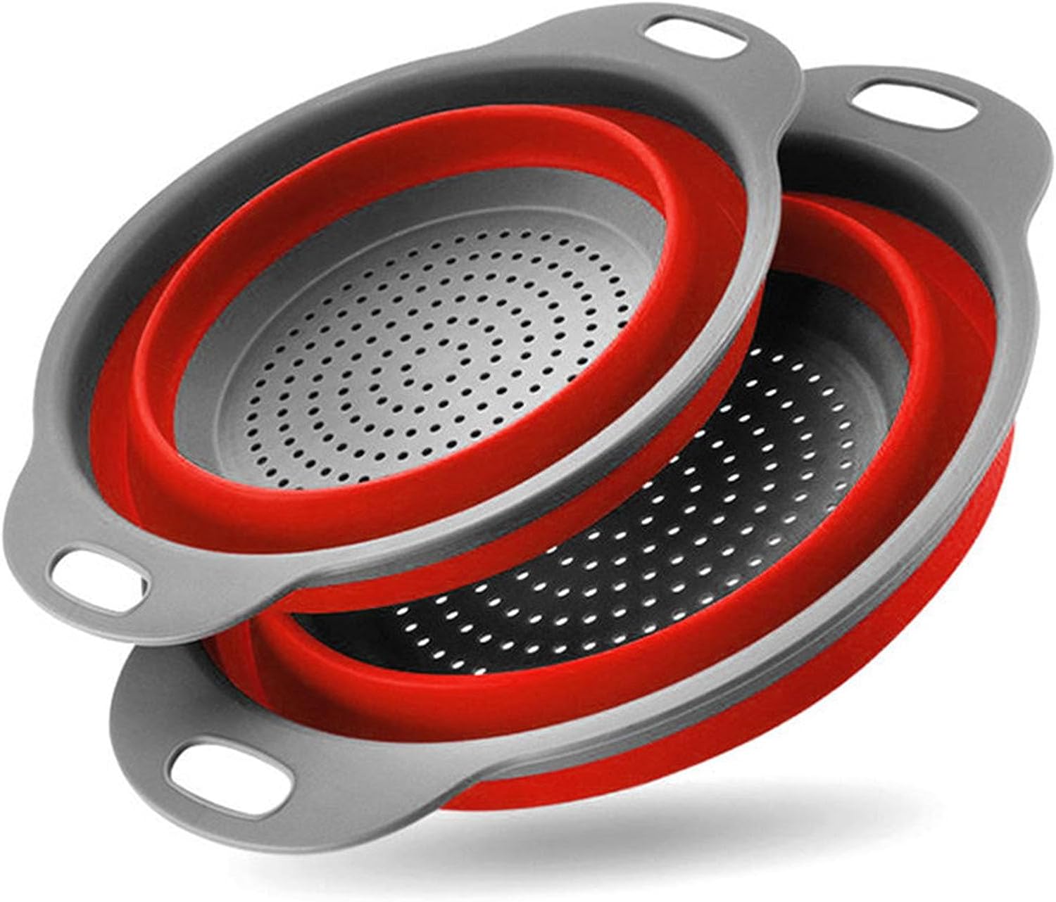 Silicone Collapsible Colander Set (2 Pack)